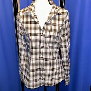 Western Style Plaid Button-Up Shirt